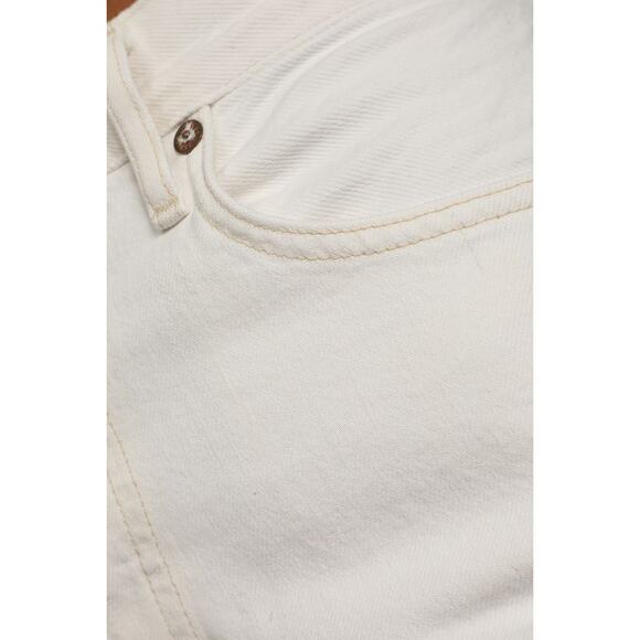AGOLDE 90's Pinch Waist High Rise Straight Jeans Porcelain White Sz 31 NWT $200 - Picture 7 of 14